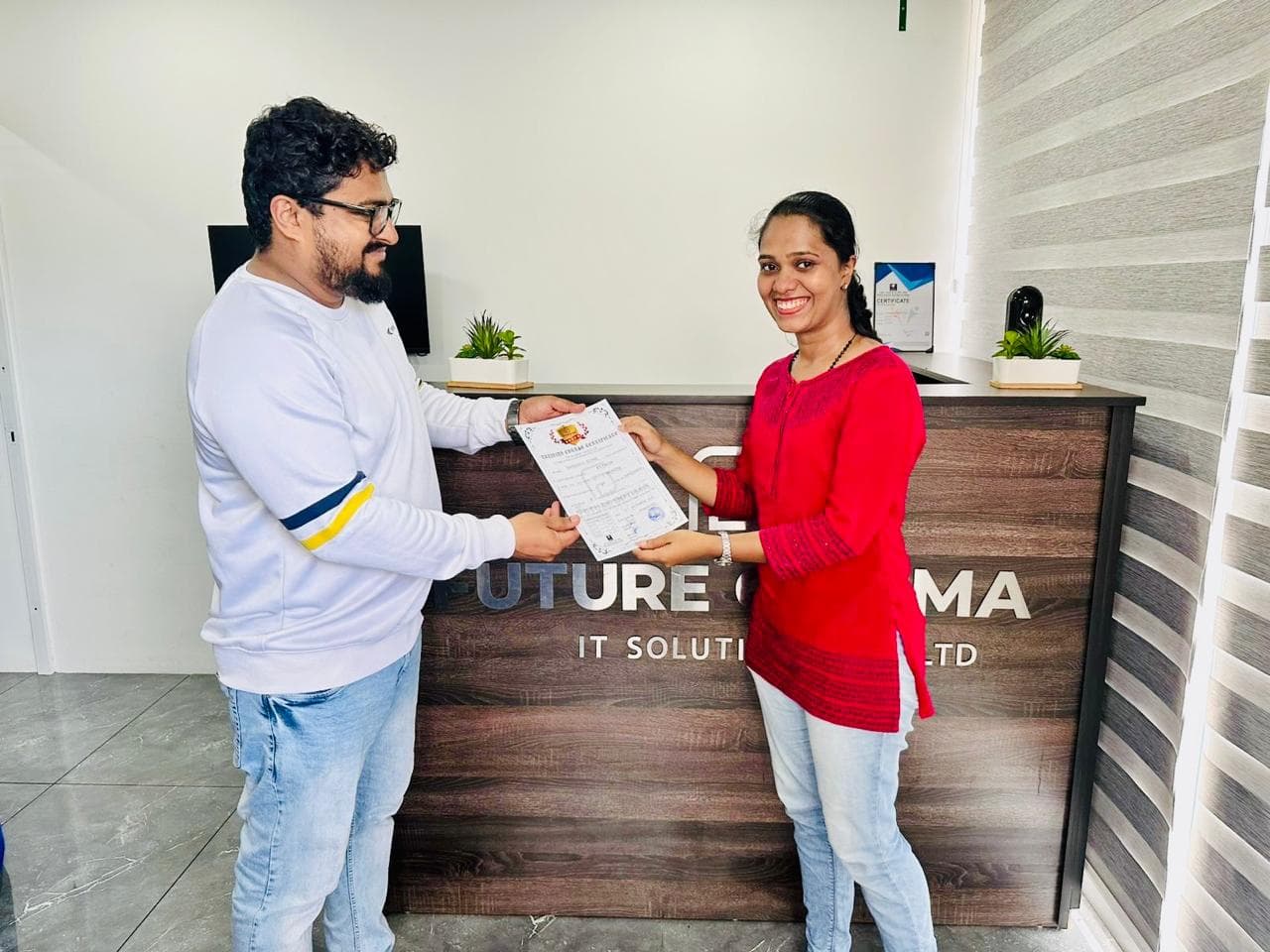 Future Optima IT Solutions student placement announcement — Kochi, Kerala